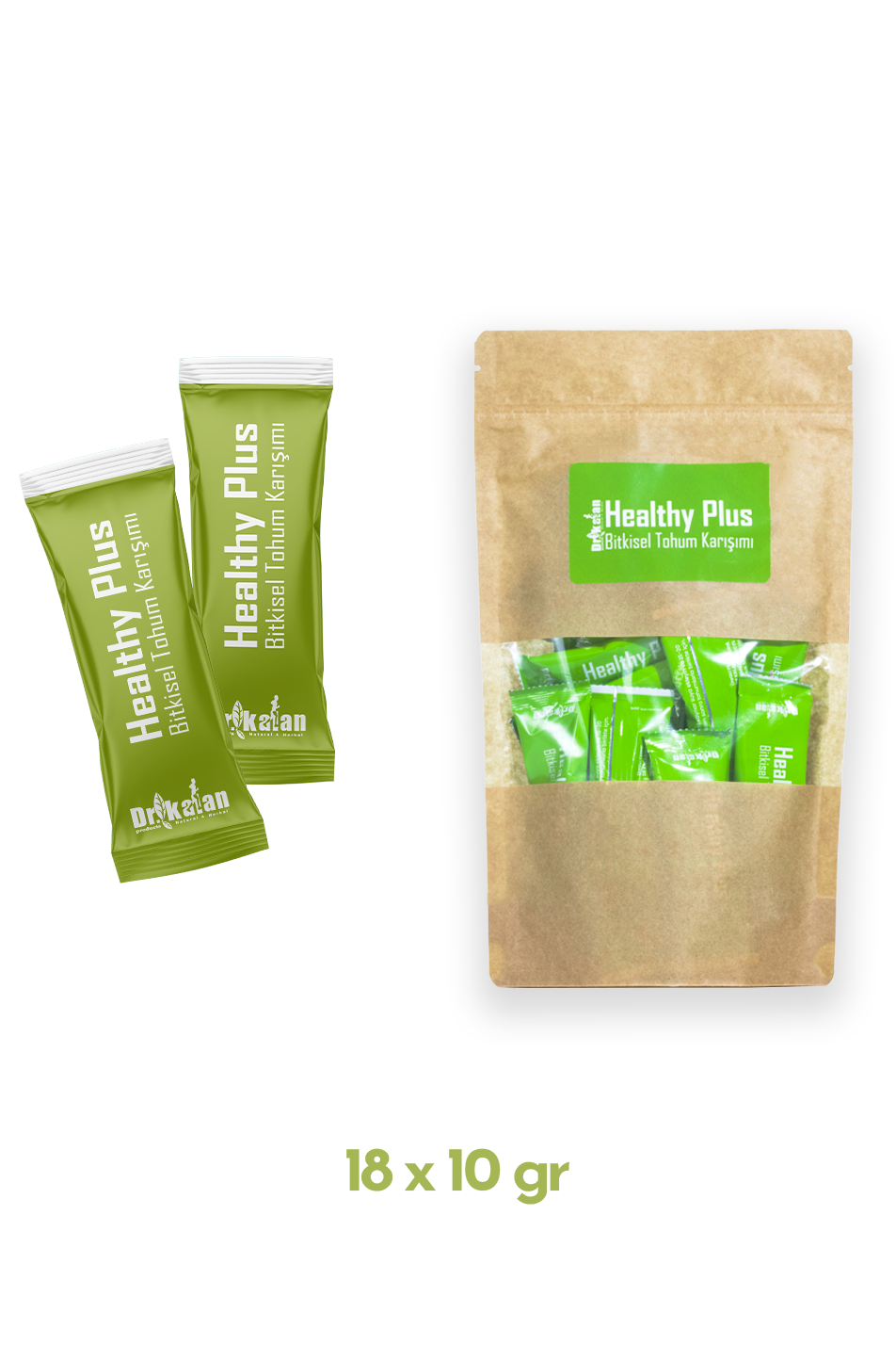 Dr Kalan Healthy Plus Karışımı (Bitkisel Tohum Karışımı) (18 x 10 g)