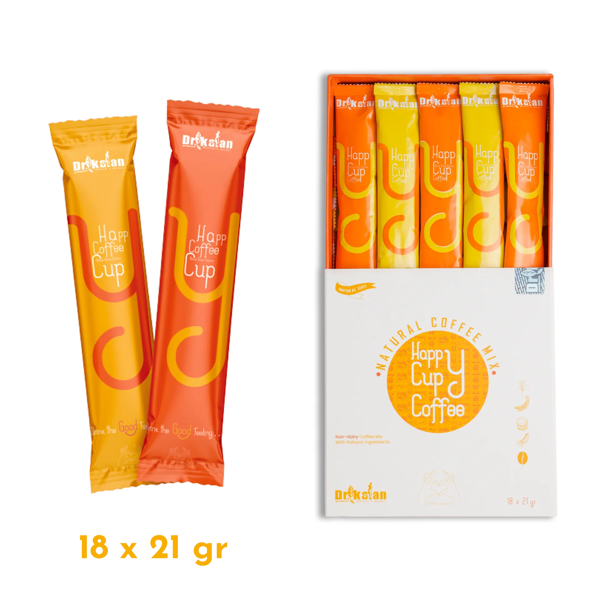 Dr. Kalan Happy Cup Coffee (Safranlı Kahve Karışımı) (18 x 21 g)