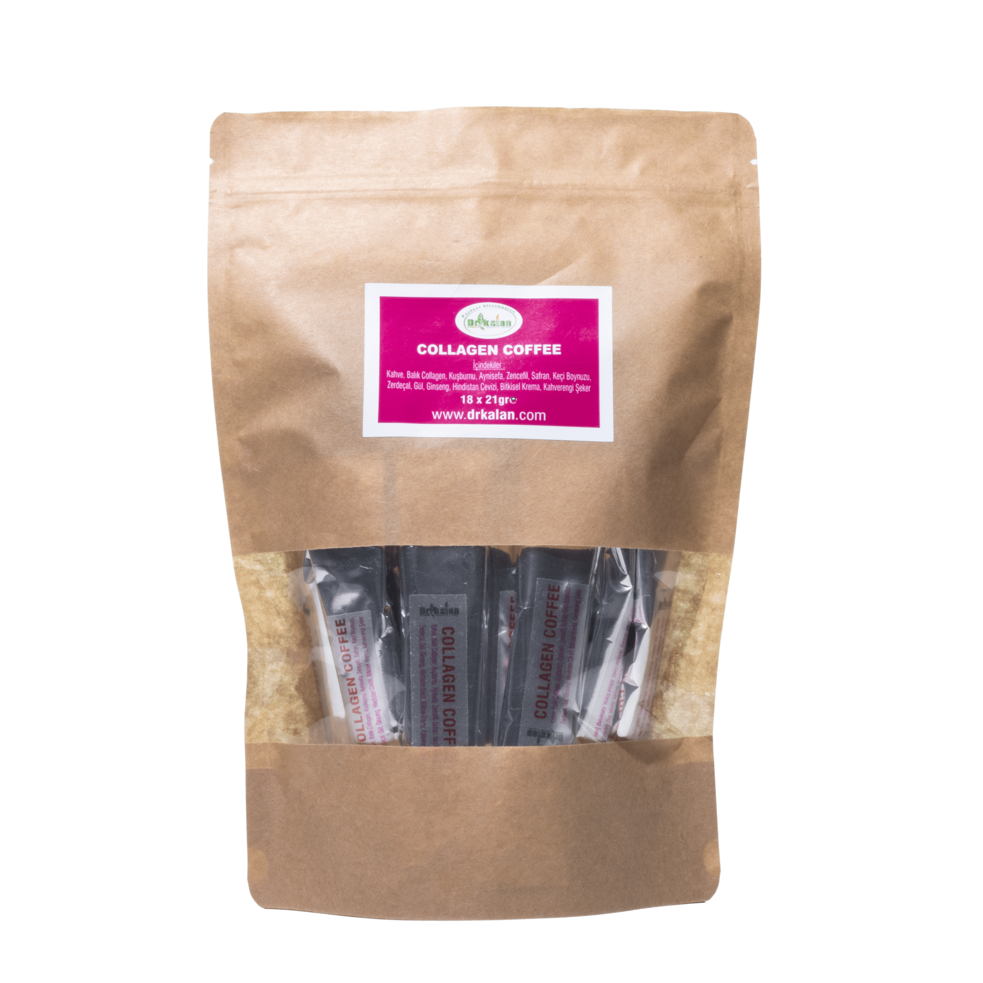 Dr. Kalan Collagen Coffee (Kolajen ve Safranlı Kahve Karışımı) (18 x 21 g)