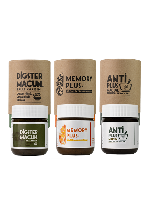 3’lü Macun Paketi (Memory Plus + Anti Plus + Digester)